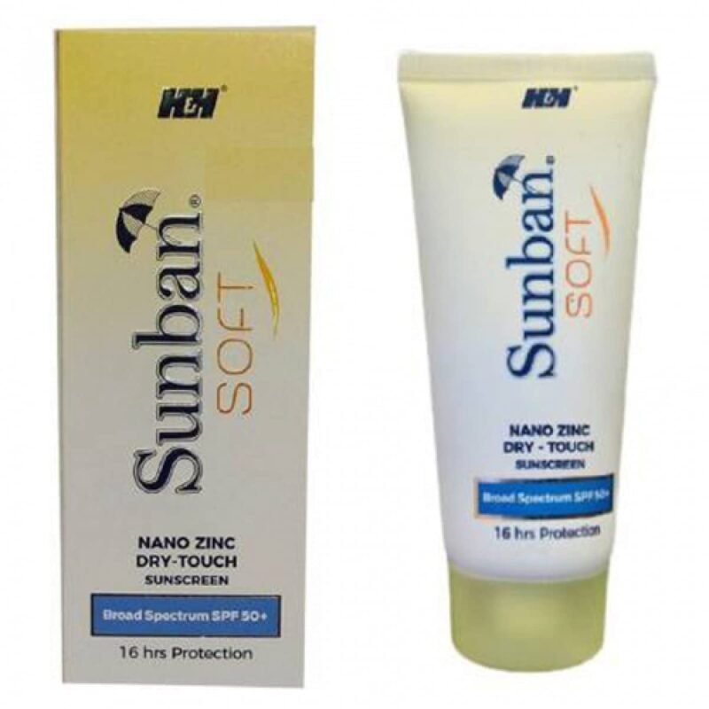 Sunban Soft Nano Zinc Dry Touch Sunscreen - 75 g