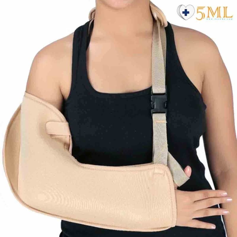Zenetra Pouch Arm Sling Elbow Support - complete adjustable comfort to wear freeSize