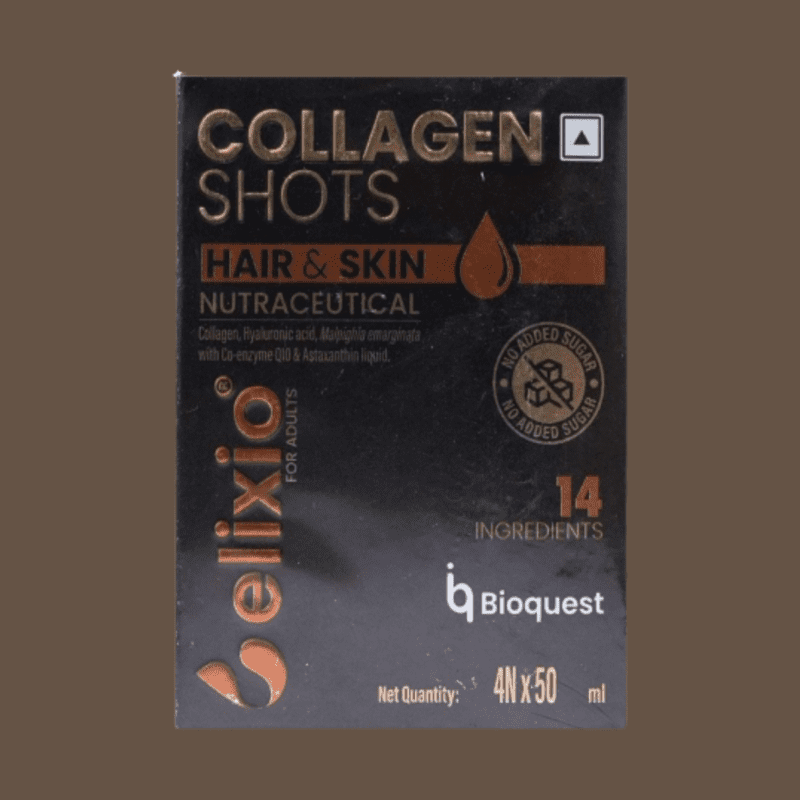 Elixio Hair & Skin Collagen Shots - 4 shots, 50ml Each