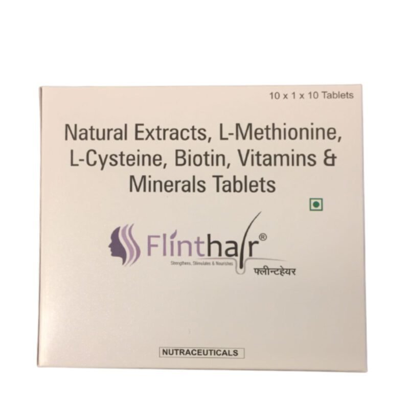 Flinthair Tablets - Hair Regrowth Tablets (10X10 Tablets)