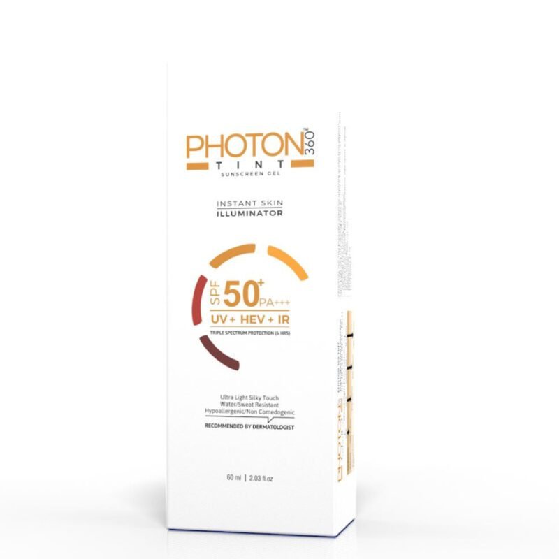 PHOTON 360 TINT Sunscreen Gel Instant Skin illuminator SPF 50+ PA+++ 60ml