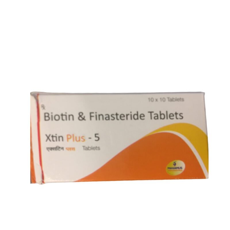 Xtin Plus -5 Biotin & Finasteride Tablets - 10x10 Tablets