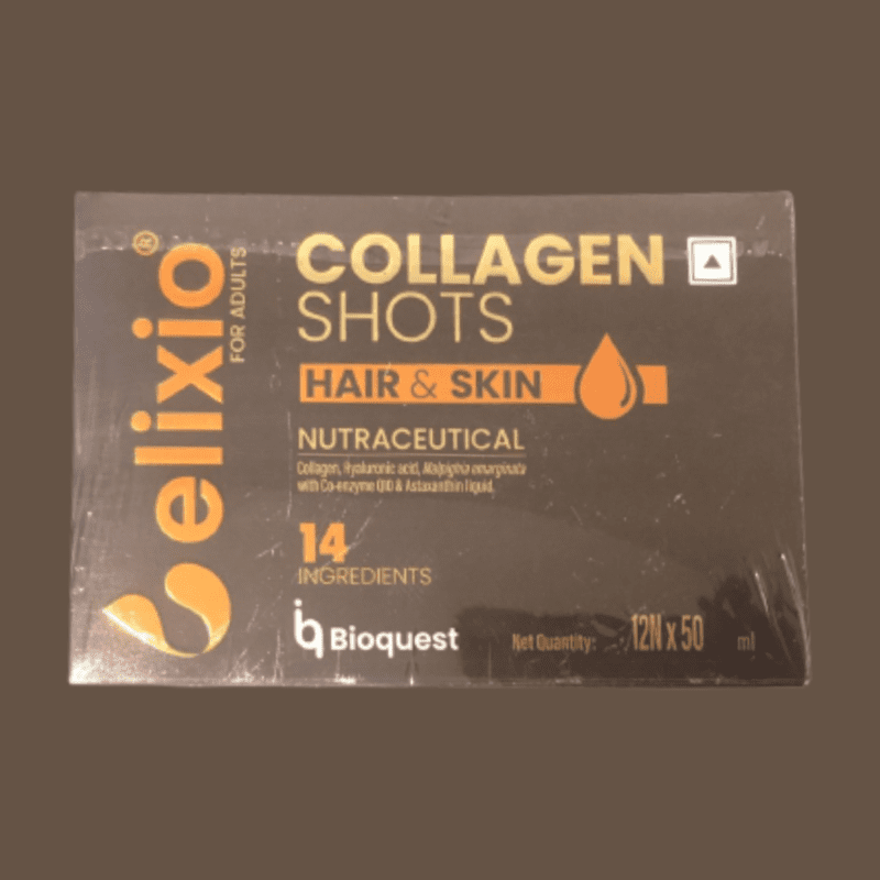 Elixio Hair & Skin Collagen Shots - 12 Shots, 50ml Each