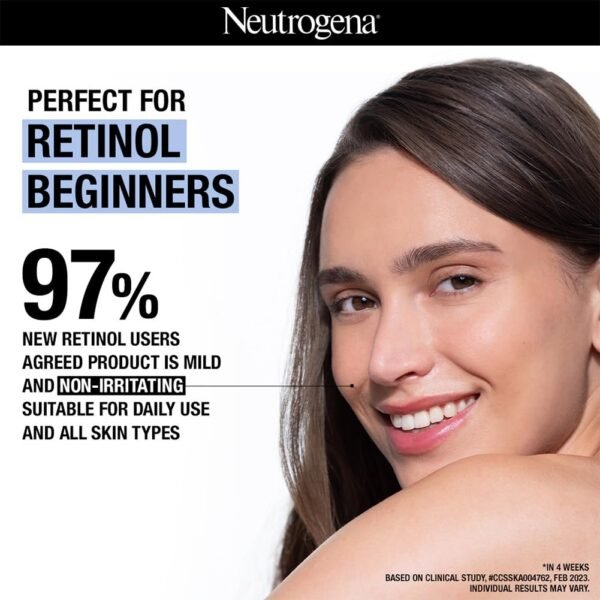 Neutrogena Visible Repair Anti-Ageing Retinol + Peptide Night Face Serum For Wrinkles & Fine Lines - Image 3