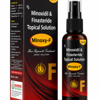 Minoxy-F Hair Growth Treatment – Minoxidil 5% + Finasteride 0.1% | 60 ml